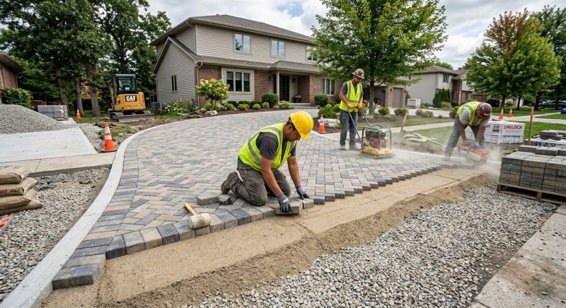 Paver Driveway Construction in Davis County, UT